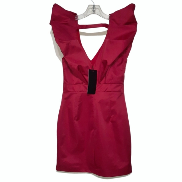 DO+BE Red Ruffle Mini Dress - Picture 7 of 11